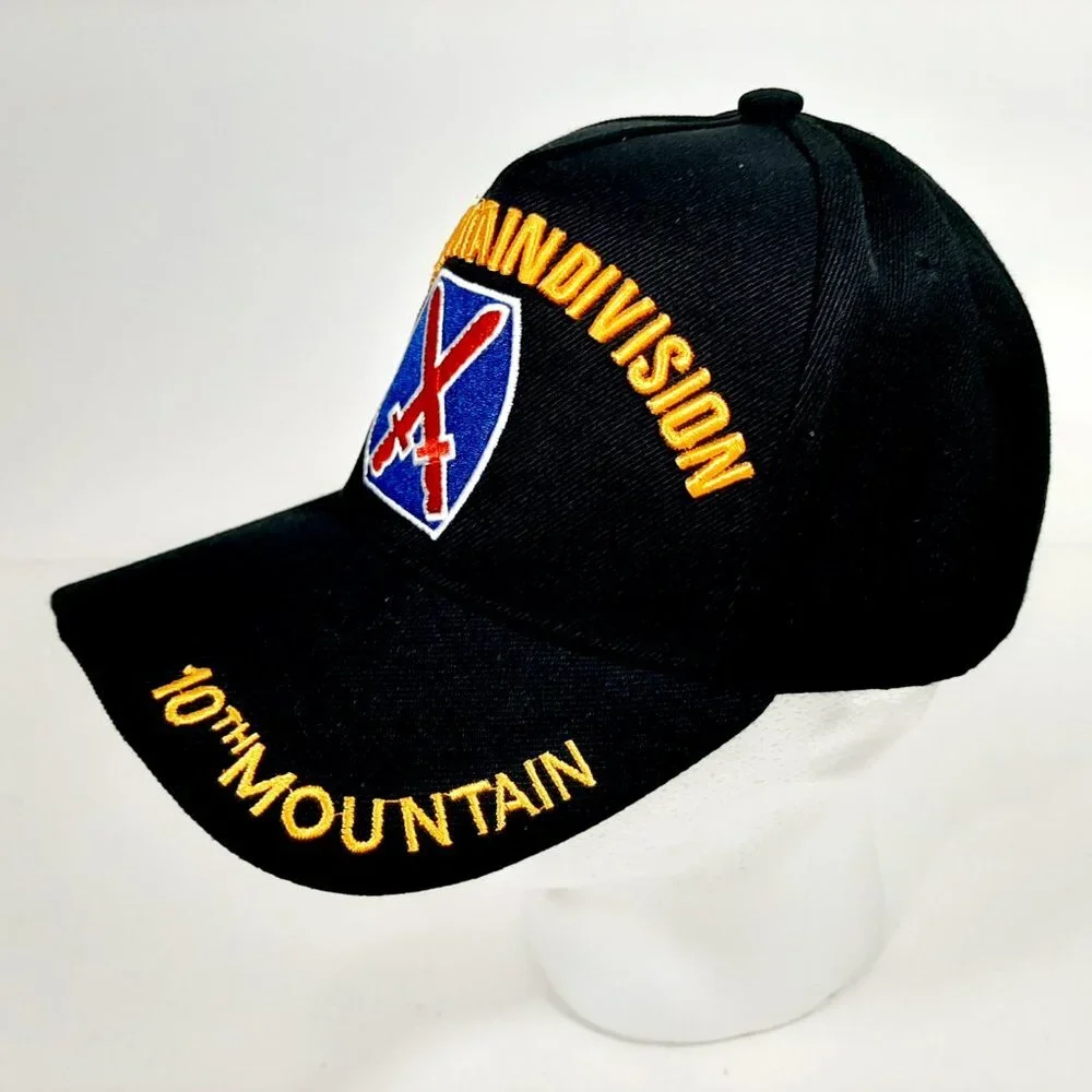 US Army 10th Mountain Division Men's Ball Cap Hat